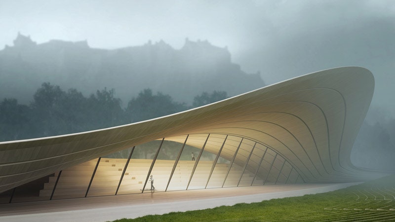 Павильон в парке при Эдинбургском замке архитекторы представили свои варианты дизайна