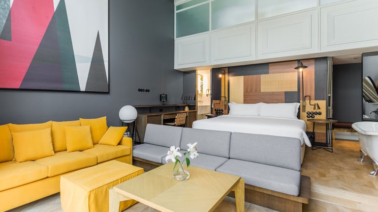 Отель Emir в Стамбуле фото интерьеров гостиницы испанской сети Room Mate