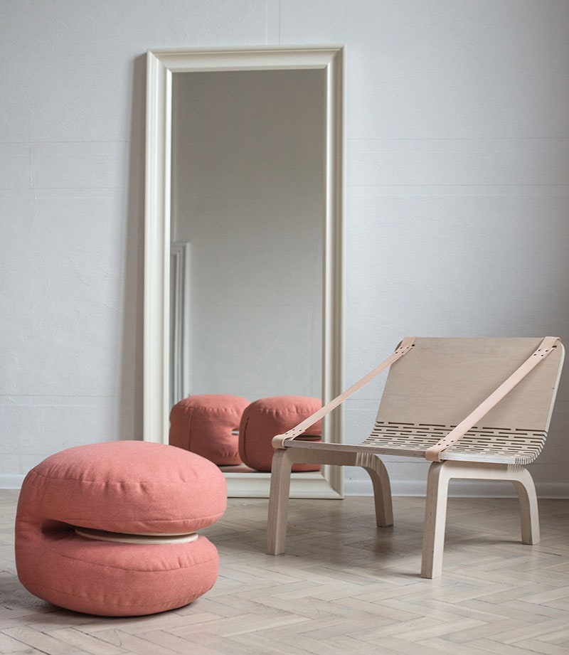 Мобильное креслопышка Dango с пуховыми подушками спроектированное Агнешкой Коваль