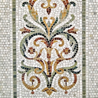 Классические узоры из мозаики и мрамора — фирменный стиль марки Fantini Mosaici который не меняется уже больше ста лет.