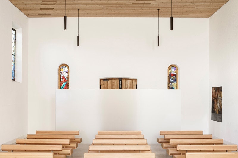 Церковь Святого Джозефа в Южном Тироле работа архитекторов из бюро Messner Architects