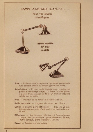 Страница из каталога компании Ravel производителя ламп Gras.