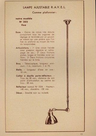 Страница из каталога компании Ravel производителя ламп Gras.