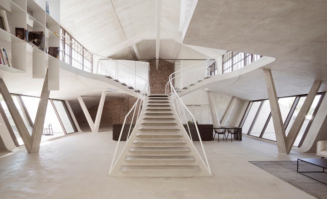 Лофт в Зальцбурге от архитектурной студии Smartvoll часть проекта Panzerhalle | Admagazine