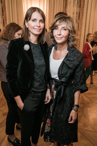 Светская дама Анна Брострем и дизайнер Виктория Полякова.