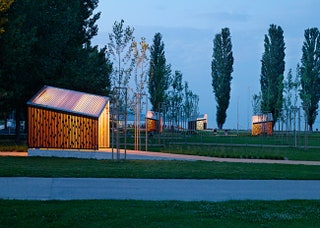 Localarchitecture 9 павильонов в Парке де Ривес Ивердонле Бен 2007.