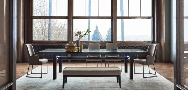 Мебель Flexform из коллекции Mood в стиле ардеко спроектированная Роберто Лаццерони | Admagazine