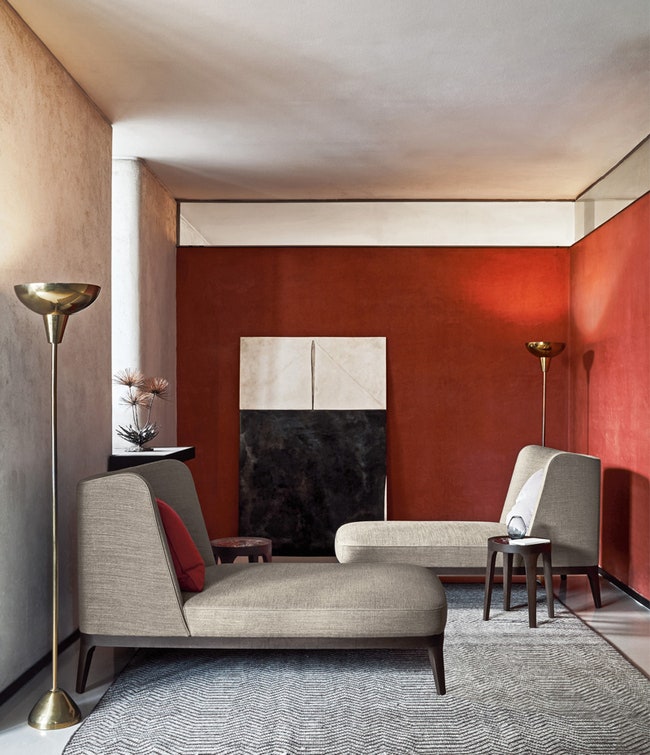Мебель Flexform из коллекции Mood в стиле ардеко спроектированная Роберто Лаццерони | Admagazine