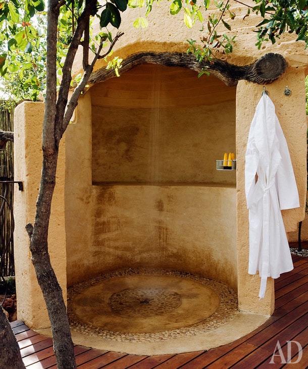 Как оформить ванную комнату на открытом воздухе ванны и душевые в окружении природы | Admagazine