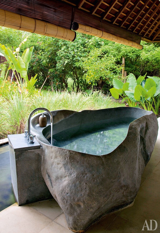 Как оформить ванную комнату на открытом воздухе ванны и душевые в окружении природы | Admagazine