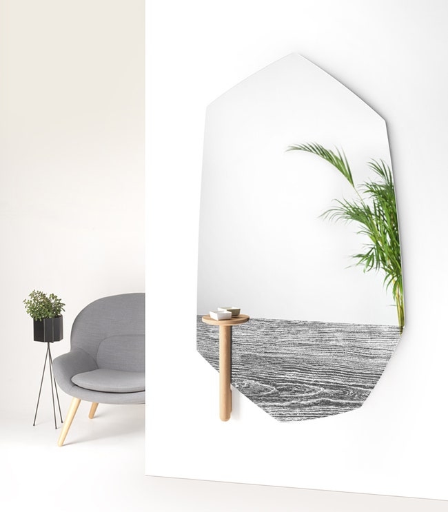 Зеркала дополненной реальности Faux Mirror от Алена Жиля с древесиной и металлом | Admagazine