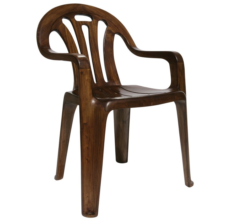 Стул Plastic Chair in Wood дизайнер Мартен Бас.