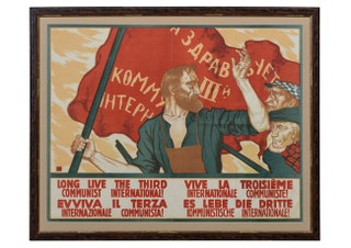 Плакат «Да здравствует III Коммунистический Интернационал». 1919. Частная коллекция.