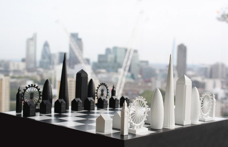 Архитектурные шахматы от лондонских архитекторов Яна Флуда и Криса Проссера