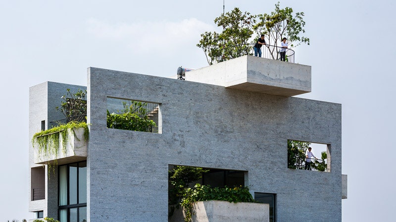 «Зеленый» дом во Вьетнаме проект архитектора Во Тронга Нгиа | Admagazine