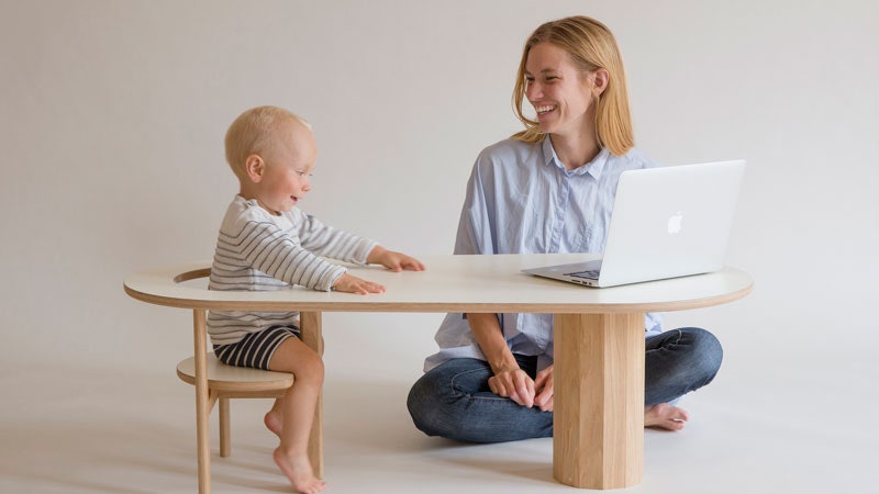 Журнальный столикдиван Boida с сидением для ребенка | Admagazine