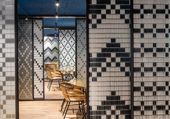 Ресторан Bellavista del Jardin del Norte в Барселоне интерьеры с городом внутри | Admagazine