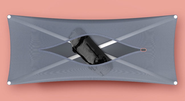 Сетчатая кроватьгнездо Nest для сна в аэропорту от дизайнстудии DCA | Admagazine