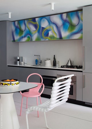Кухонную мебель Рашид спроектировал для марки Luca Boffi.