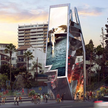 Башня-билборд в Западном Голливуде