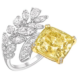 Кольцо Bl Infini платина желтое золото желтый бриллиант бриллианты.