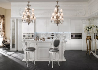 Такой кухонный гарнитур от Francesco Molon будет прекрасно смотреться на просторной кухне — в компактном формате...