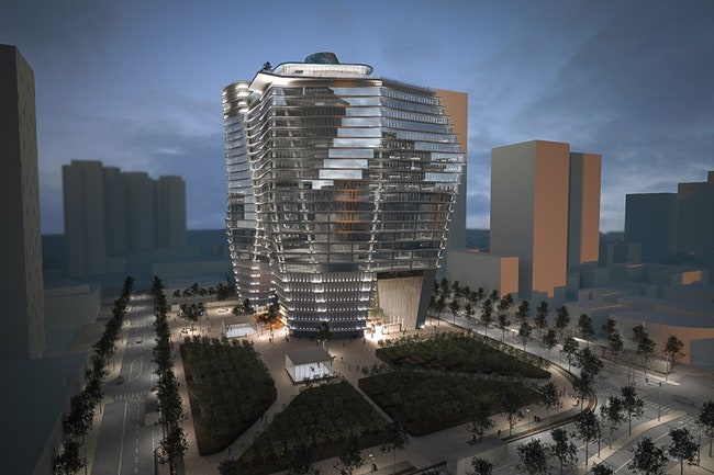 Самое высокое здание в Израиле по проекту Рона Арада офисный комплекс в ТельАвиве | Admagazine