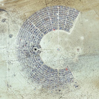 Фестиваль Burning Man пустыня БлэкРок Невада США.