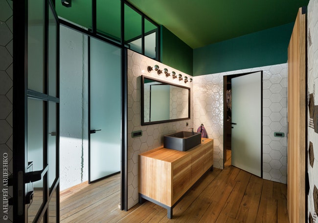 Квартира в Киеве интерьеры решенные в оттенках синего и зеленого | Admagazine