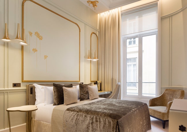 Отель Le Narcisse Blanc в Париже интерьеры ардеко с современной стилистикой | Admagazine