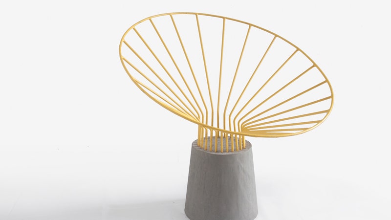 Легкое бетонное кресло Reo от индийской дизайнстудии Fifth Column | Admagazine