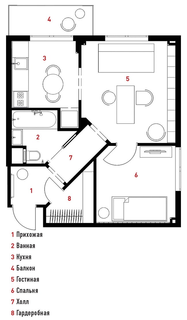 Квартира для пожилой женщины в Москве фото интерьеров от Ирины Крашенинниковой | Admagazine