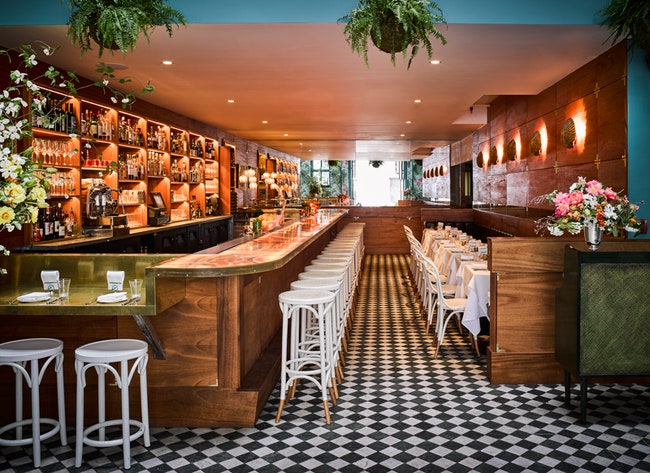 Устричный бар Leos Oyster Bar в СанФранциско дизайн Джона де ла Круза и Кена Фалька | Admagazine
