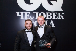 Победитель специальной номинации “Hugo Boss” Камил Гаджиев и “Спортсмен года” Александр Шлеменко.
