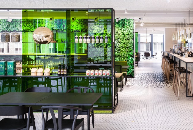 Дизайнерское кафе в торговом доме De Bijenkorf Utrecht в Утрехте | Admagazine