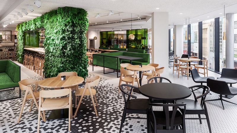 Дизайнерское кафе в торговом доме De Bijenkorf Utrecht в Утрехте | Admagazine