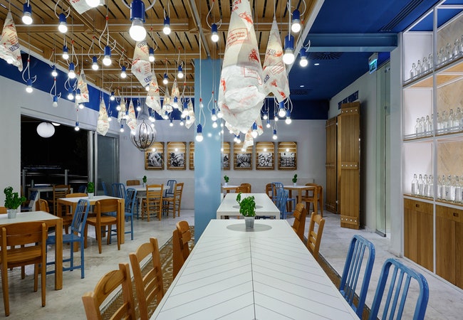 Рыбный ресторан Fish Market в Лимасоле на Кипре фото интерьеров | Admagazine