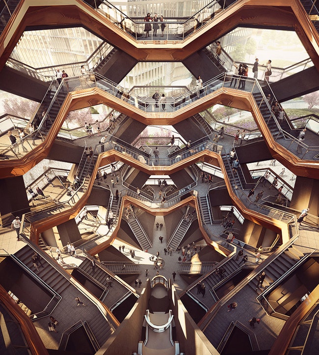 Смотровая площадка Vessel в НьюЙорке проект английской дизайнстудии Heatherwick | Admagazine