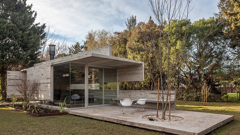 Павильон для отдыха из бетона в БуэносАйресе работа студии Besonías Almeida arquitectos | Admagazine