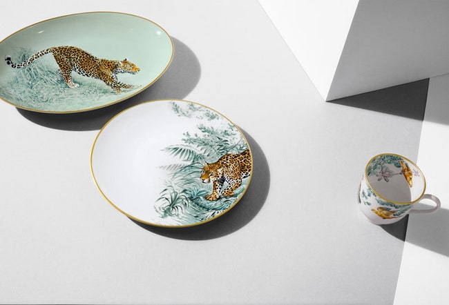 Фарфор Hermès коллекция посуды Carnets dÉquateur к 10летию со дня смерти натуралиста Робера Далле