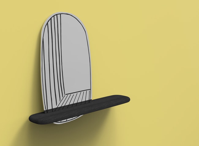 Настенные зеркала New Perspective с нарисованной панормамой для фабрики Bonaldo | Admagazine