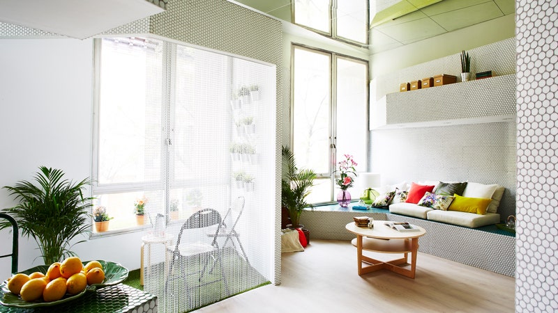 Квартирастудия в Мадриде стены которой полностью облицованы мозаикой | Admagazine