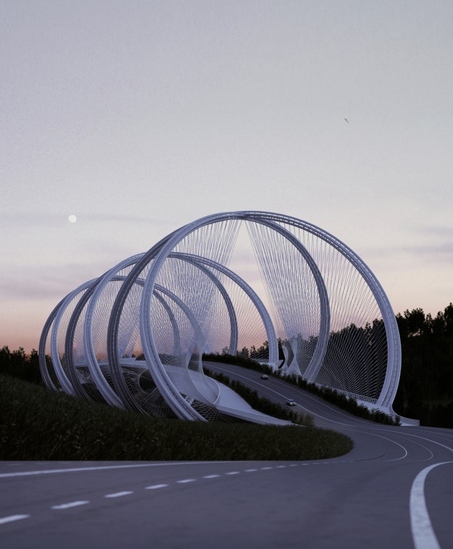 Проект моста СаньШань к зимним Олимпийским играм в Пекине в 2022 от бюро Penda | Admagazine