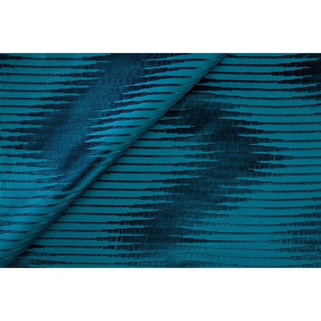 Ткань Petrol Blue из коллекции Bargello вискоза хлопок Jim Thompson.