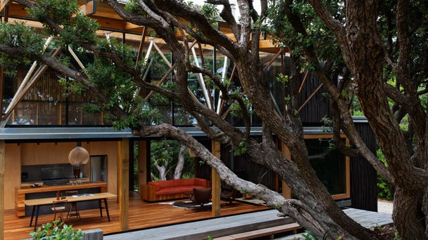 Проект «Под похутукавой» дом в Новой Зеландии от архитекторов Ланса и Николы Хербст | Admagazine