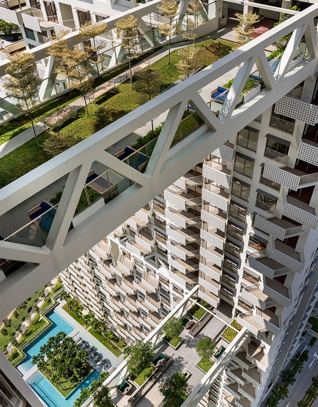 Жилой комплекс Sky Habitat в Сингапуре по проекту Моше Сафди | Admagazine