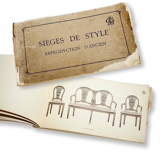 Первые каталоги Colombostile ­выпущенные на ­рубеже XIX и XX веков для экспорта ме­бели в ­Америку.