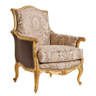 Кресло из коллекции Masterpiece шелк бархат древесина лайма.