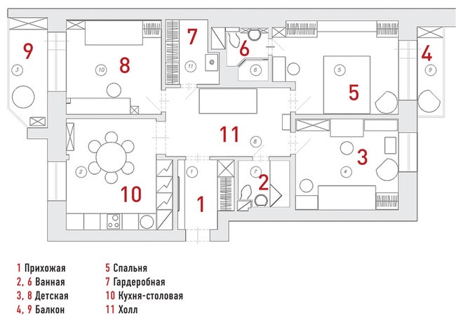 Квартира в Подмосковье 83 м²