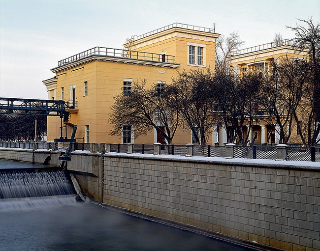 Строительство шлюза на Яузе Георгий Гольц завершил в 1939 году. Снимок 2007 года.